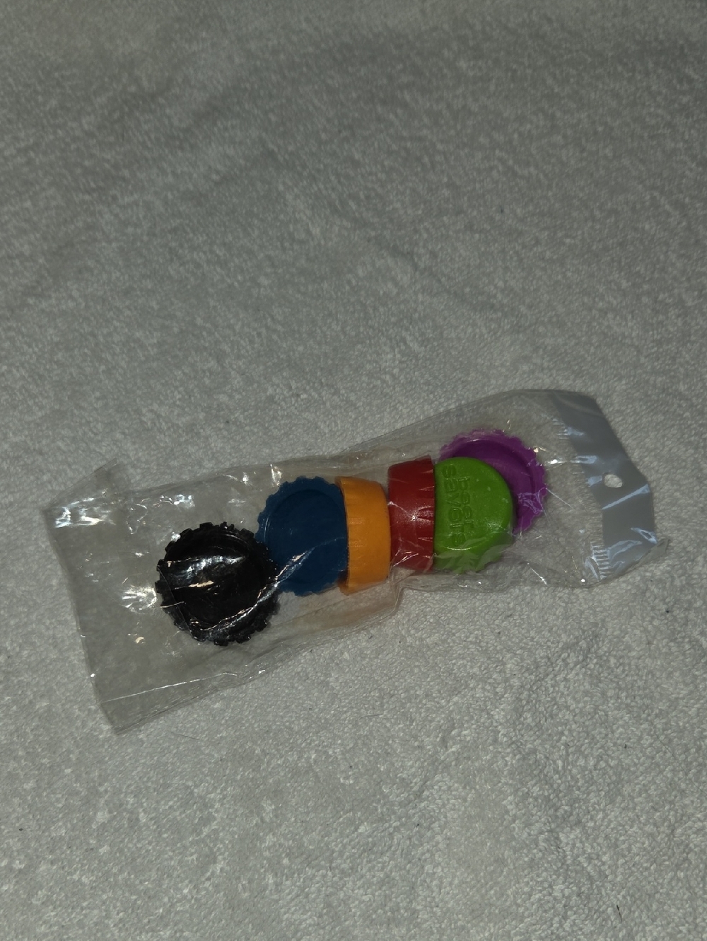 Assorted Color Bottle Caps Stack - Multicolor